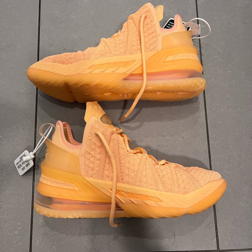 New Nike Lebron 18’s Sisterhood in melon. Men’s size 6.5